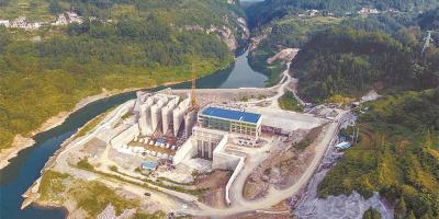 落水洞水電站第2期主體工程即將完工