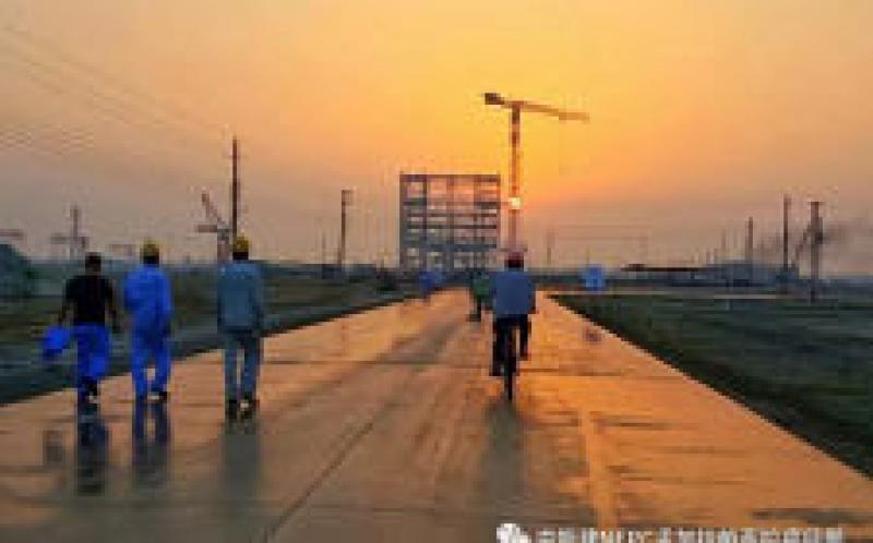 孟加拉國總理到中國能建北方建投東電一公司EPC總承包的孟加拉最大的燃煤電站項目視察。