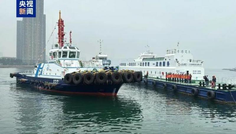 全國首艘氫電拖輪在青島港入列,填補多項國內空白