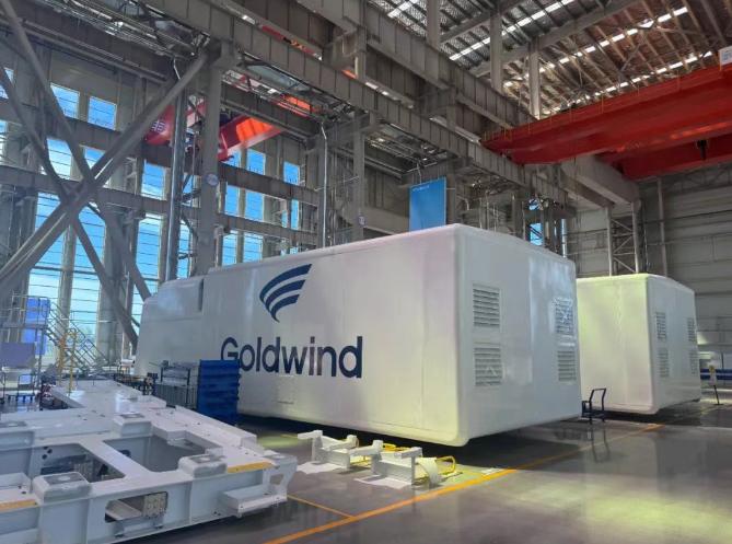 金風(fēng)科技北方海上風(fēng)電產(chǎn)業(yè)基地首批機(jī)組下線(xiàn)