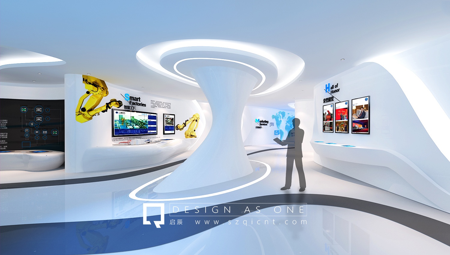 三星電氣品牌展廳設計和展廳效果圖